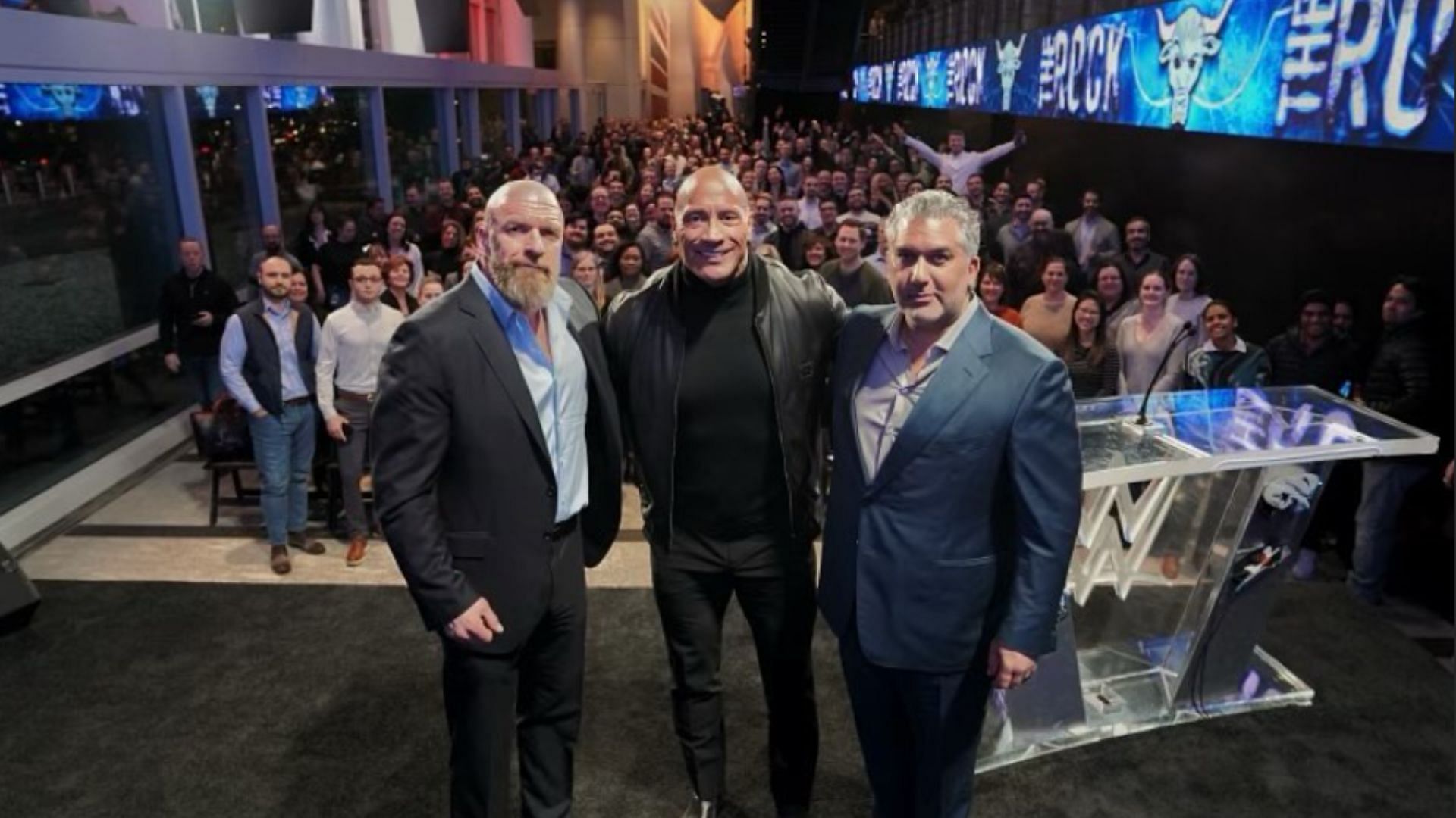 The Rock with The Game and Nick Khan